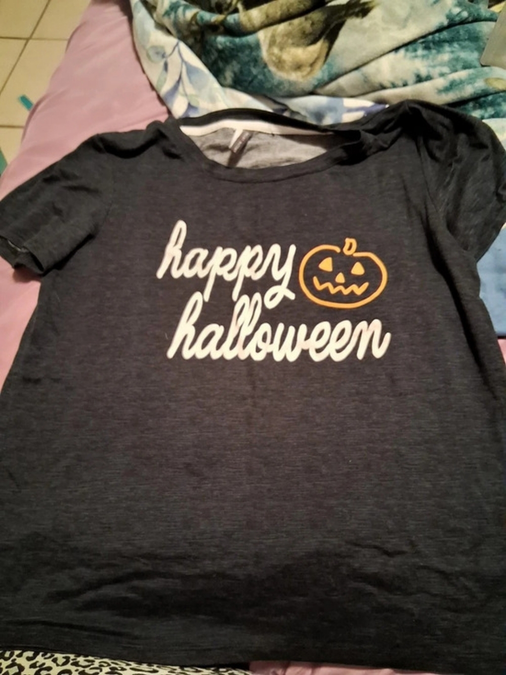 Jaclyn Intimates Halloween Graphic Short Sleeve Tee